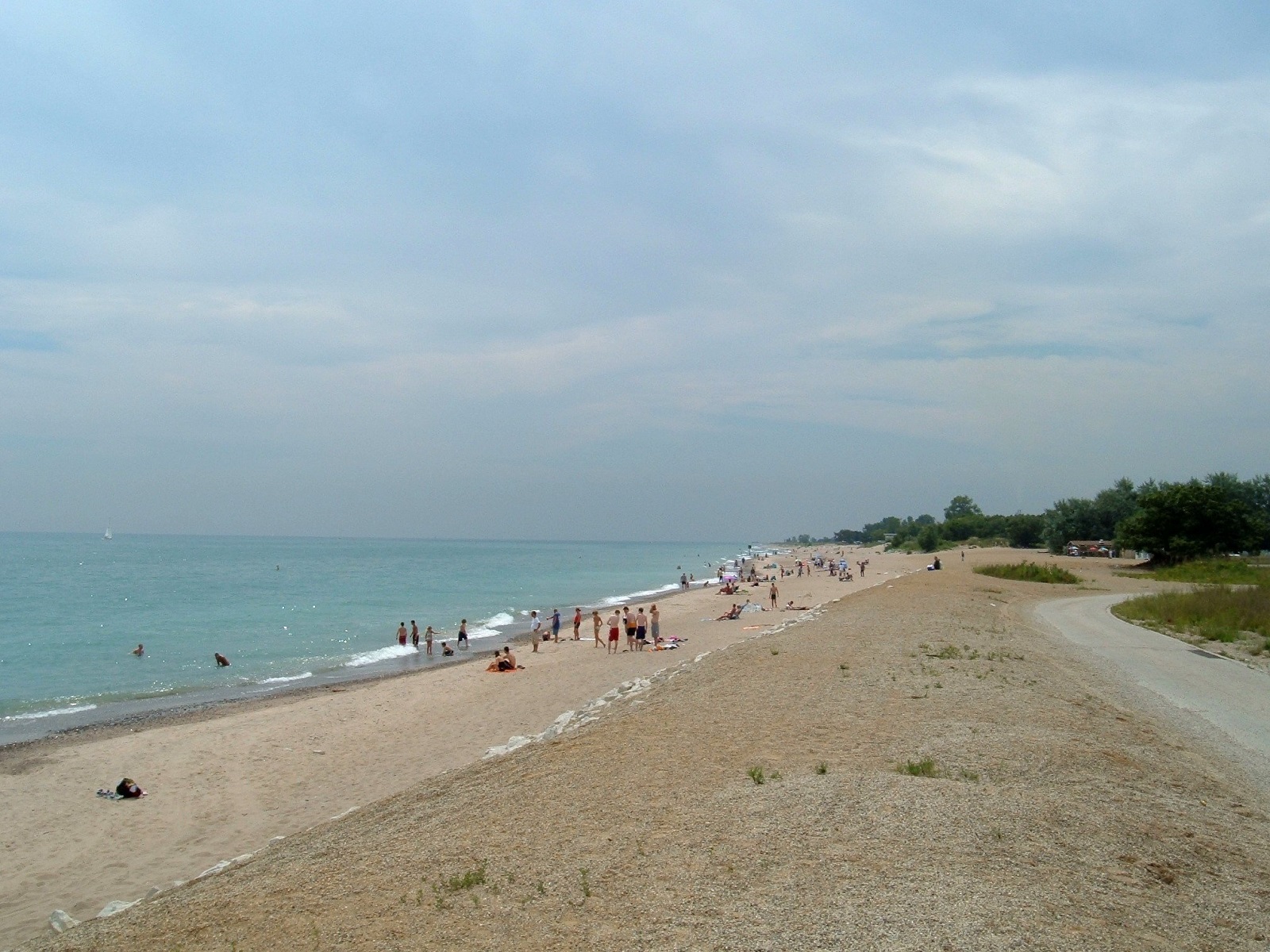 Main public beach in the Southern Unit