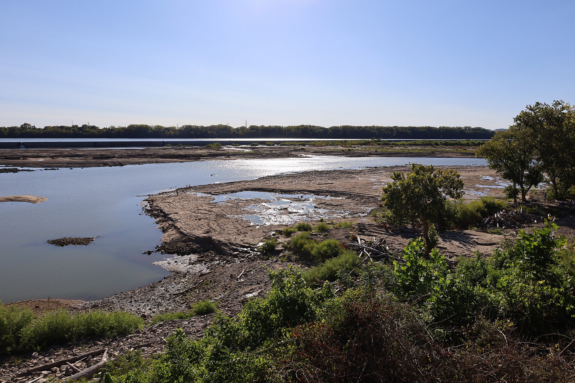 View of the fossil bed from the overlook