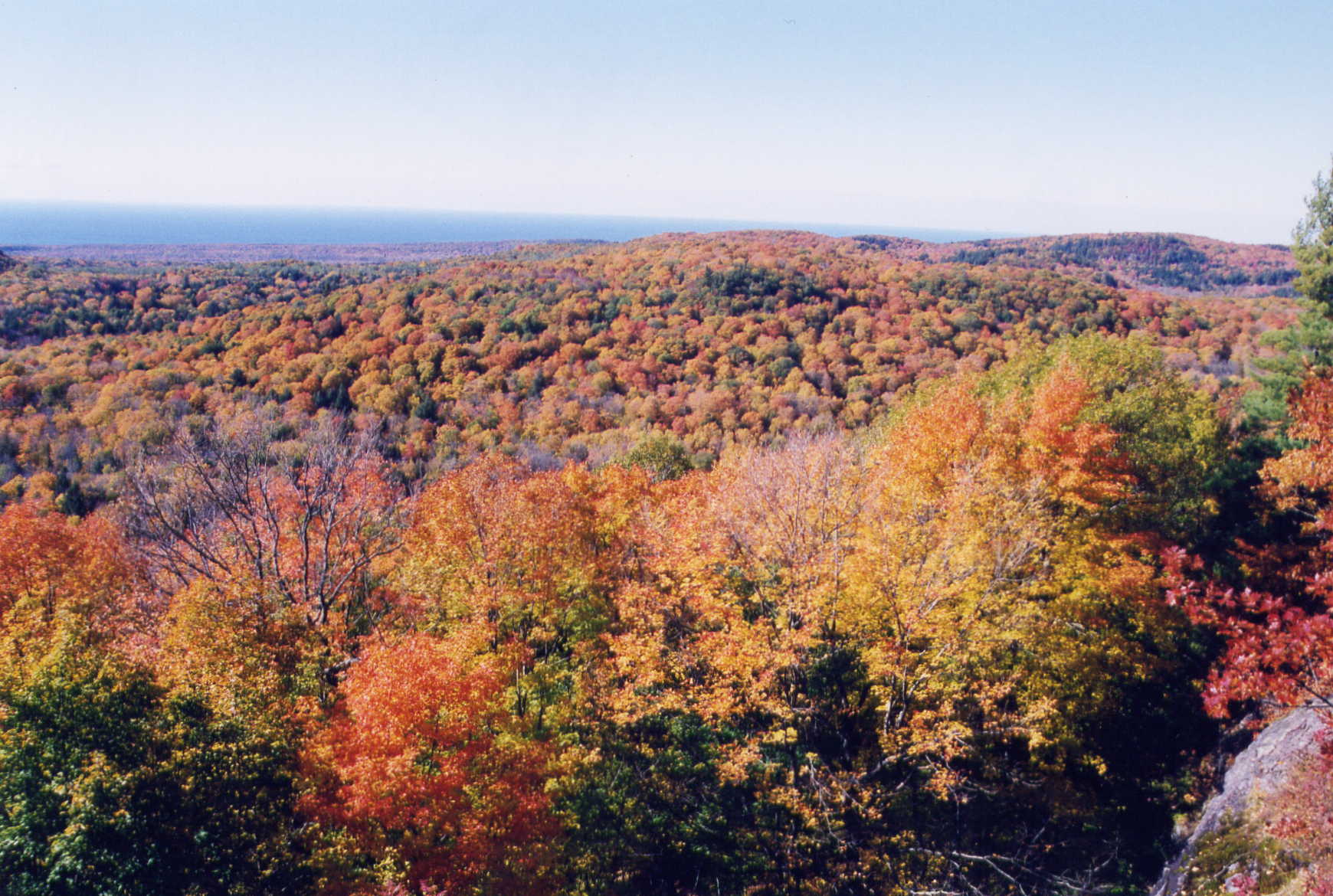 Autumn color and Lake Superior
