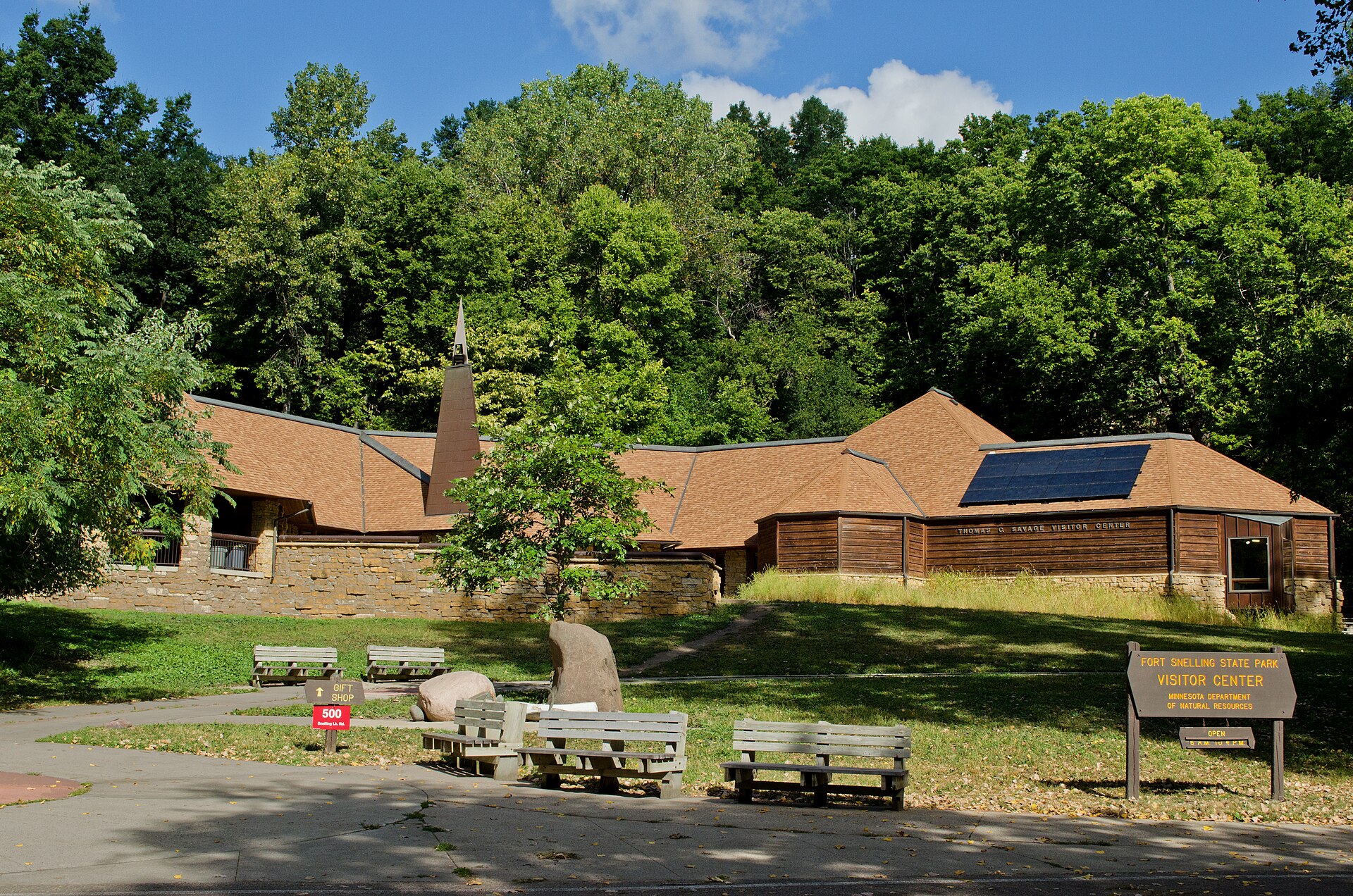 Visitor center at Fort Snelling State Park in Minnesota.