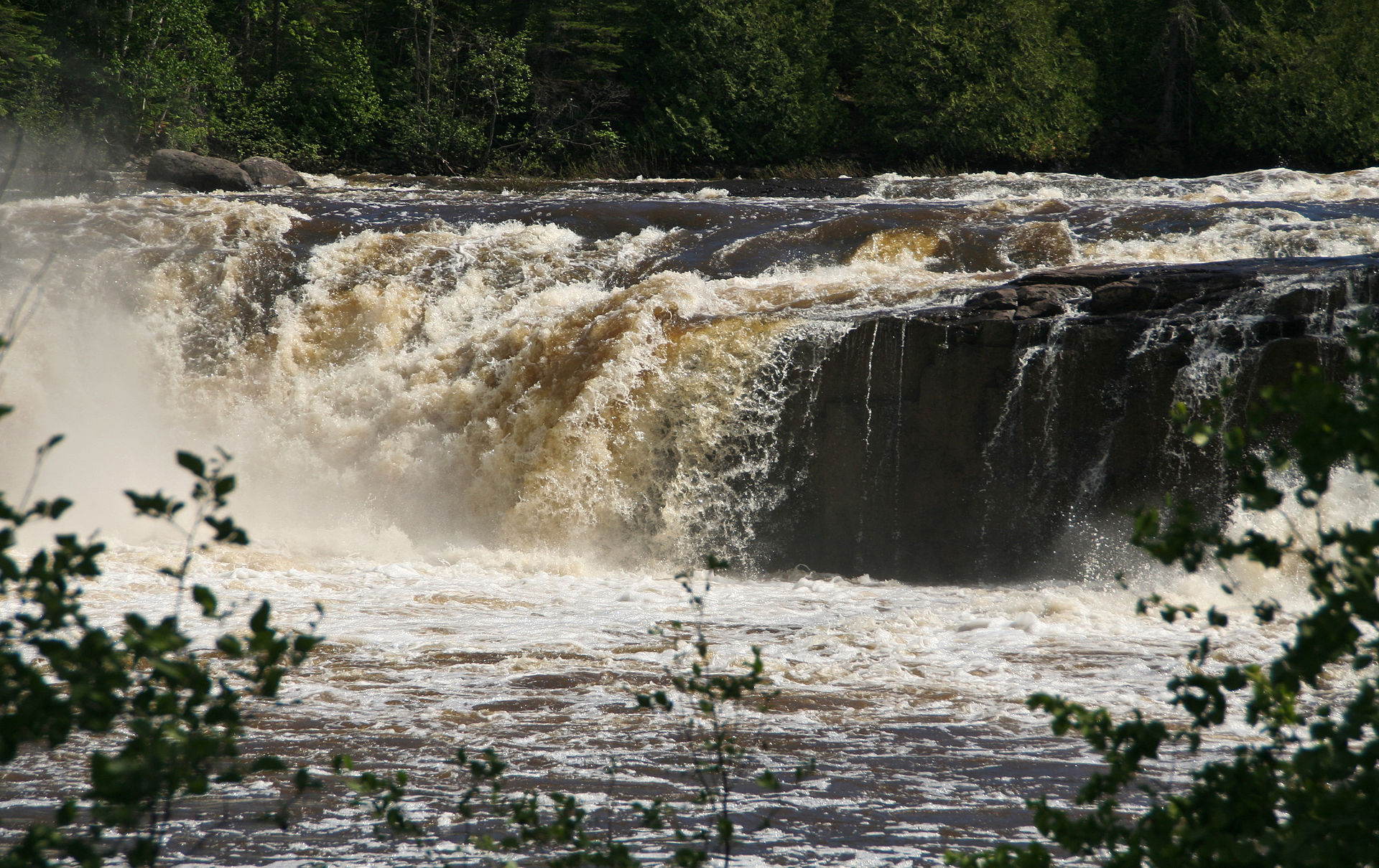 Middle Falls on the Pigeon River