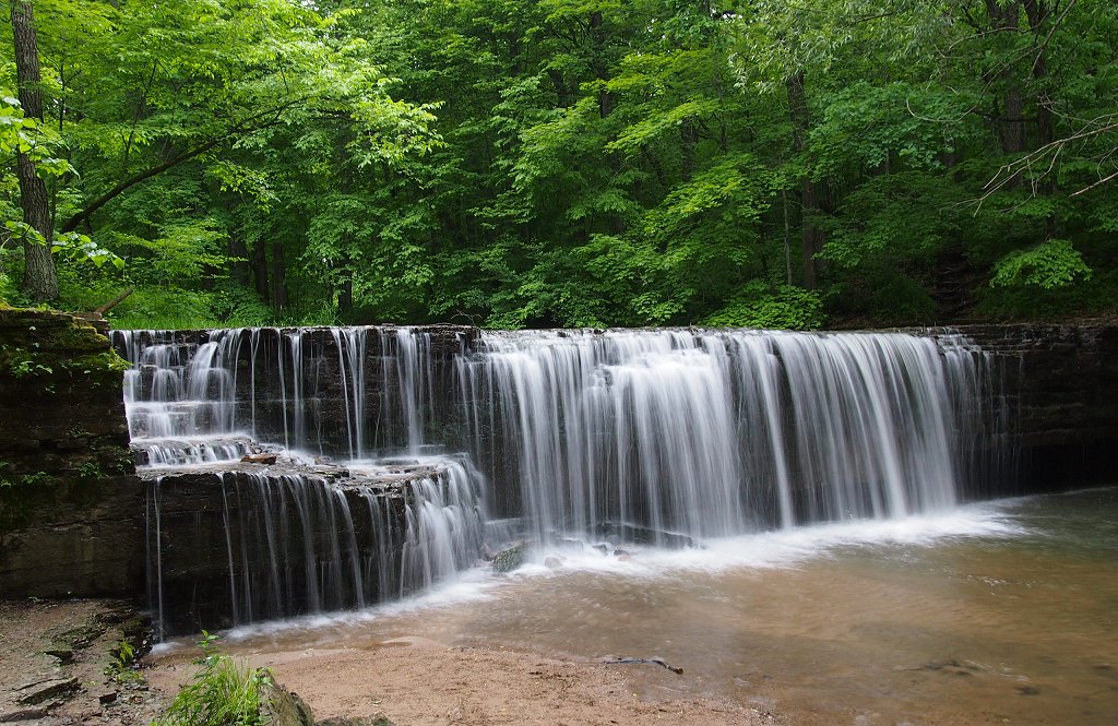 Hidden Falls, a small waterfall on Prairie Creek