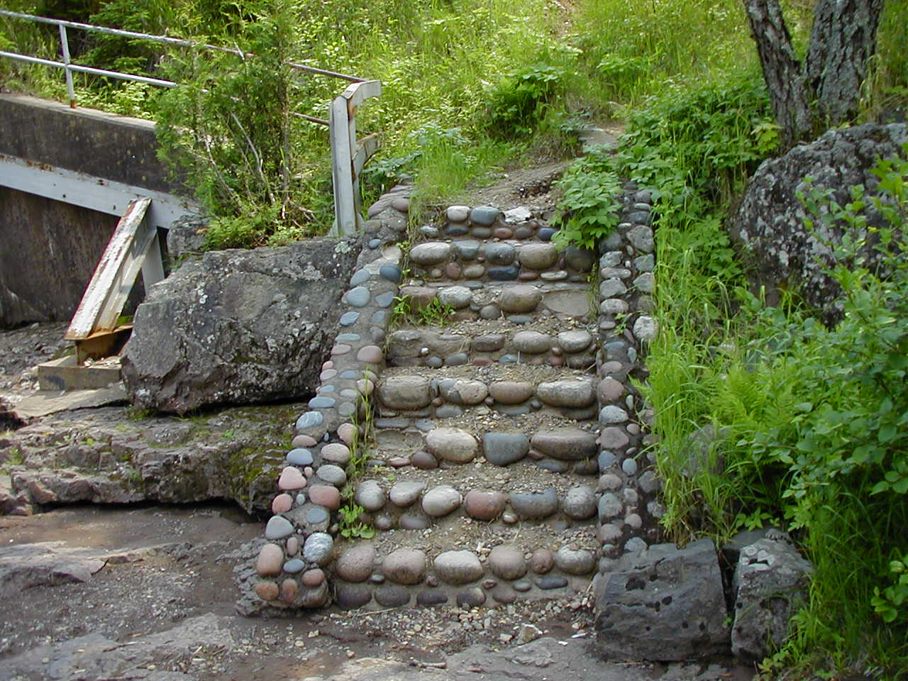 Original stone staircase created by the Civilian Conservation Corps