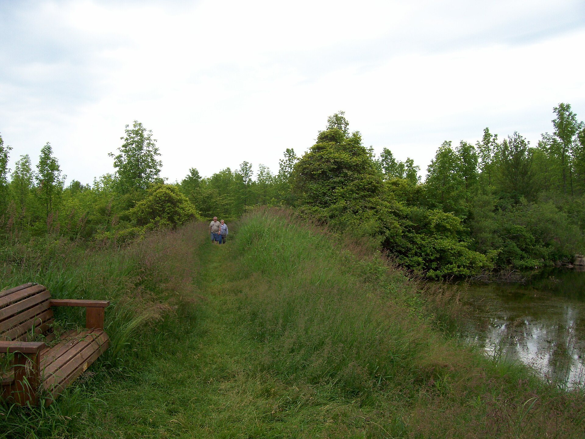 A trail at Harrington Beach State Park near Belgium, Wisconsin, USA.
